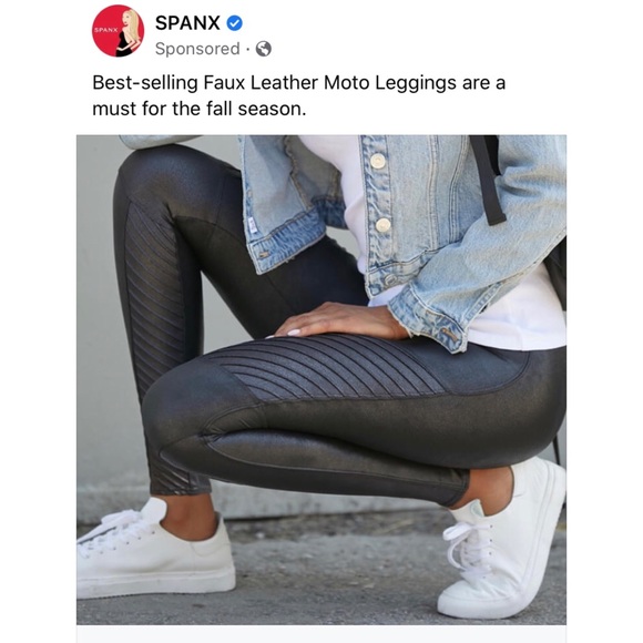 SPANX Pants - Spanx Faux Leather Moto Leggings